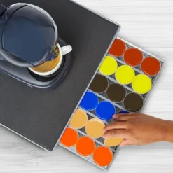 Skecten® Porte Capsule, Porte Dosette De Café, Support De Capsule, Rangement Tiroir Pour 36 Capsule De Café Dolce CUSTO, Gris 8 Skecten® Porte Capsule, Porte Dosette De Café, Support De Capsule, Rangement Tiroir Pour 36 Capsule De Café Dolce CUSTO, Gris -Promos Gout Cuisine Boutique 88068682 4