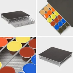 Skecten® Porte Dosette De Café Support De Capsule Rangement Tiroir Pour 36 Coffee Gris -Promos Gout Cuisine Boutique 88068697 4