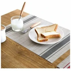 Lot De 6 Sets De Table En PVC, Lavables, Antidérapants, Résistants à La Chaleur, Faciles à Nettoyer Et à Ranger, 45cm X 30cm -Promos Gout Cuisine Boutique 88196705 4
