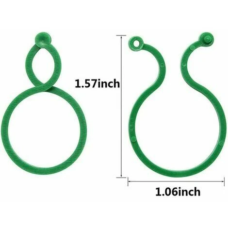 Tuteur Pour Végétaux 100 PCS Accessoires Muraux De Crédence Plante Twist Clip Attaches Plante Support Clips Légumes Tomate Vigne Fleur Clips Plante Serrures Pour Sécuriser Les Plantes. GHOST 2 Tuteur Pour Végétaux 100 PCS Accessoires Muraux De Crédence Plante Twist Clip Attaches Plante Support Clips Légumes Tomate Vigne Fleur Clips Plante Serrures Pour Sécuriser Les Plantes. GHOST – Image 2