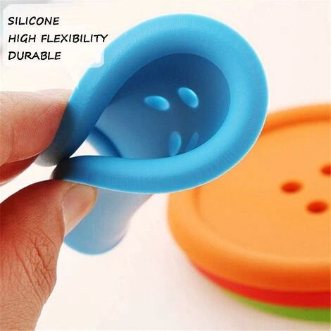 Lot De 10 Dessous De Verre En Silicone, Support De Coussin De Tasse En Forme De Bouton Rond Coloré, Tapis De Boisson à Café, Coussin D'isolation Thermique Avec Napperon à Rainures Profondes Et Antidér 4 Lot De 10 Dessous De Verre En Silicone, Support De Coussin De Tasse En Forme De Bouton Rond Coloré, Tapis De Boisson à Café, Coussin D'isolation Thermique Avec Napperon à Rainures Profondes Et Antidér – Image 4