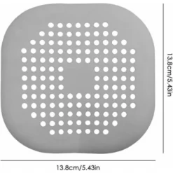 4 Pièces Protection De Drain En Silicone Avec Ventouse, Crépine De Drain Douche Attrape-cheveux Couvercle De Drain De Baignoire Pour Cuisine Salle De Bain - Blanc, Gris -Promos Gout Cuisine Boutique 88621413 3