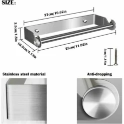 Support Pour Porte Papier Cuisine Essuie Tout En Acier Inoxydable Derouleur Essuie Tout Distributeur Sopalin Dérouleur Essuie Tout Porte Rouleau De Cuisine Mural Pour Armoire Salle De Bains Toilette 7 Support Pour Porte Papier Cuisine Essuie Tout En Acier Inoxydable Derouleur Essuie Tout Distributeur Sopalin Dérouleur Essuie Tout Porte Rouleau De Cuisine Mural Pour Armoire Salle De Bains Toilette -Promos Gout Cuisine Boutique 88682335 3