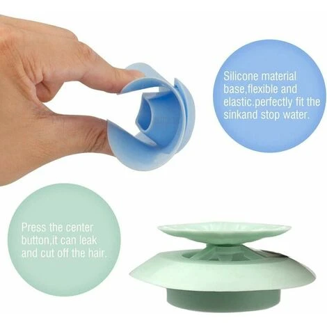 Lot De 5 Bouchons De Vidange En Silicone Pour Baignoire, évier, Douche 5 Lot De 5 Bouchons De Vidange En Silicone Pour Baignoire, évier, Douche – Image 5