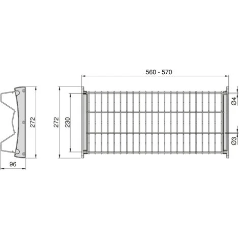 Égouttoir Suprastar Pour Module, 600, Peint En Aluminium, Acier, 1 U 4 Égouttoir Suprastar Pour Module, 600, Peint En Aluminium, Acier, 1 U – Image 4