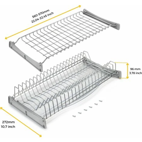 Égouttoir Suprastar Pour Module, 600, Peint En Aluminium, Acier, 1 U 5 Égouttoir Suprastar Pour Module, 600, Peint En Aluminium, Acier, 1 U – Image 5
