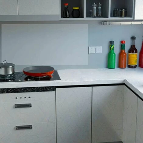 Lot De 2 Films Protecteurs Muraux Transparents Résistants à L'huile Pour Crédence De Cuisine, Rouleau De Film Vinyle Amovible Pour Portes De Placards, Murs De Meubles, Cuisine Et Maison,Superma,Transp 3 Lot De 2 Films Protecteurs Muraux Transparents Résistants à L'huile Pour Crédence De Cuisine, Rouleau De Film Vinyle Amovible Pour Portes De Placards, Murs De Meubles, Cuisine Et Maison,Superma,Transp – Image 3