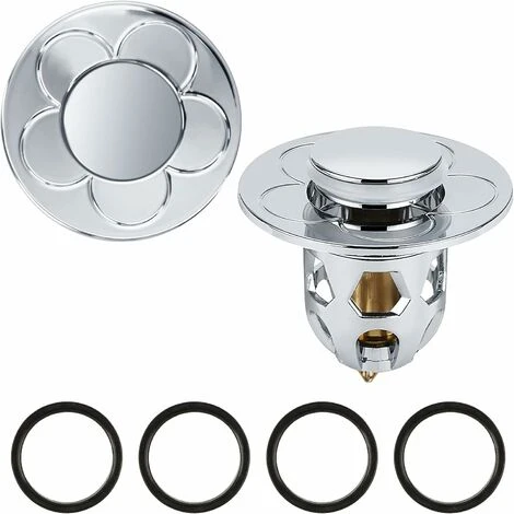 Bouchon De Lavabo Universel 2 Pièces,Bonde Lavabo Pop Up Flitre De Vidange Anti-Bloqué Pour Bain Cuisine Lavabo Evier,Applicable Au Diamètre 34-40 Mm(Argenté) 1 Bouchon De Lavabo Universel 2 Pièces,Bonde Lavabo Pop Up Flitre De Vidange Anti-Bloqué Pour Bain Cuisine Lavabo Evier,Applicable Au Diamètre 34-40 Mm(Argenté)