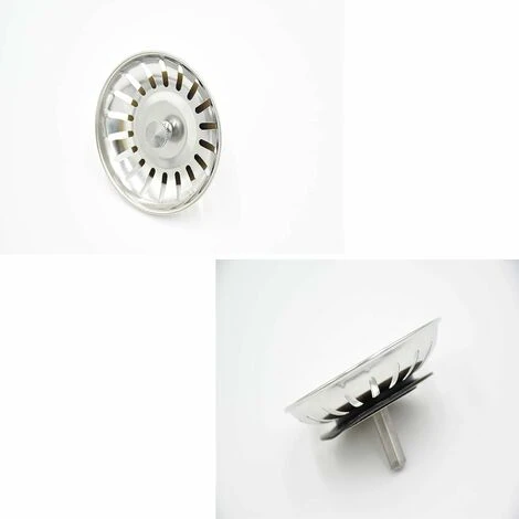 Filtre à Évier, Crépines D'évier En Acier Inoxydable, 80mm Diamètre Bouchon D'évier De Cuisine, Protector Bouchon De Vidage Lavabo Pour Cuisine Salle De Bain Douche 5 Filtre à Évier, Crépines D'évier En Acier Inoxydable, 80mm Diamètre Bouchon D'évier De Cuisine, Protector Bouchon De Vidage Lavabo Pour Cuisine Salle De Bain Douche – Image 5