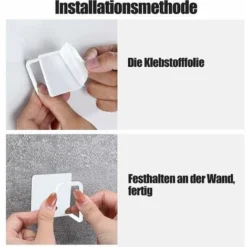 Neige-2 Porte-éponges Auto-adhésifs, Pour La Cuisine, Montage Sans Perçage, En Acier Inoxydable, Antirouille Et étanche, Blancs -Promos Gout Cuisine Boutique 90136526 3