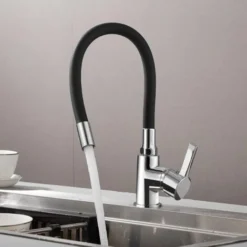 Soogesla Mitigeur De Cuisine Avec Tuyau En Silicone Flexible Et Malléable à 360 ° Pivotant En Acier Inoxydable Robinet Mitigeur De Cuisine En Laiton Chromé Mitigeur Pour évier De Cuisine 8 Soogesla Mitigeur De Cuisine Avec Tuyau En Silicone Flexible Et Malléable à 360 ° Pivotant En Acier Inoxydable Robinet Mitigeur De Cuisine En Laiton Chromé Mitigeur Pour évier De Cuisine -Promos Gout Cuisine Boutique 90525851 4