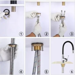 Soogesla Mitigeur De Cuisine Avec Tuyau En Silicone Flexible Et Malléable à 360 ° Pivotant En Acier Inoxydable Robinet Mitigeur De Cuisine En Laiton Chromé Mitigeur Pour évier De Cuisine 9 Soogesla Mitigeur De Cuisine Avec Tuyau En Silicone Flexible Et Malléable à 360 ° Pivotant En Acier Inoxydable Robinet Mitigeur De Cuisine En Laiton Chromé Mitigeur Pour évier De Cuisine -Promos Gout Cuisine Boutique 90525851 5