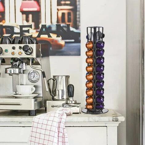 Porte-capsules Nespresso Porte-capsules De Café Nespresso Porte-distributeur De Capsules Nespresso Pod 40 Pièces Porte-capsules Rotatif à 360 Degrés, Noir 3 Porte-capsules Nespresso Porte-capsules De Café Nespresso Porte-distributeur De Capsules Nespresso Pod 40 Pièces Porte-capsules Rotatif à 360 Degrés, Noir – Image 3