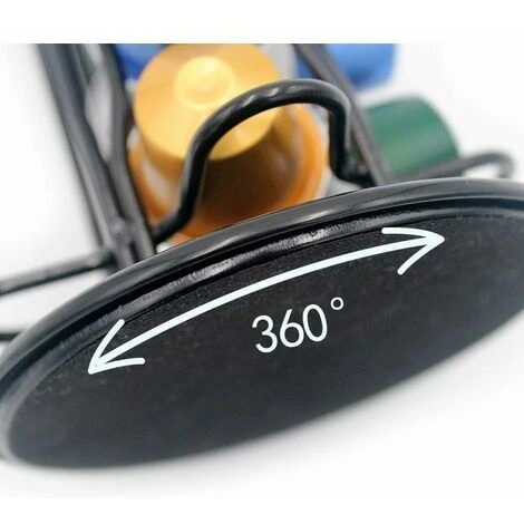 Porte-capsules Nespresso Porte-capsules De Café Nespresso Porte-distributeur De Capsules Nespresso Pod 40 Pièces Porte-capsules Rotatif à 360 Degrés, Noir 4 Porte-capsules Nespresso Porte-capsules De Café Nespresso Porte-distributeur De Capsules Nespresso Pod 40 Pièces Porte-capsules Rotatif à 360 Degrés, Noir – Image 4