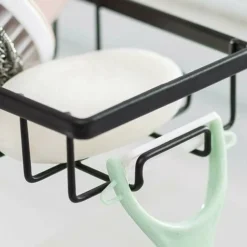 Porte-éponge Pour évier De Cuisine, Panier De Rangement Pour Porte-éponge, Porte-éponge Sans Perceuse, Porte-éponge Pour Robinet De Cuisine, Rangement Pour évier De Cuisine En Acier Inoxydable, Rangem -Promos Gout Cuisine Boutique 91329141 3