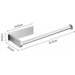 Porte Sopalin, Support Dévidoir Sopalin Acier Inoxydable Pas De Perçage Porte Essuie Tout Auto-adhésif Devidoir Support Tout Mural, Derouleur Sopalin Tout Porte-rouleau De Cuisine Pour Armoire，