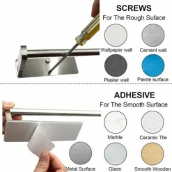 Porte Sopalin, Support Dévidoir Sopalin Acier Inoxydable Pas De Perçage Porte Essuie Tout Auto-adhésif Devidoir Support Tout Mural, Derouleur Sopalin Tout Porte-rouleau De Cuisine Pour Armoire, 5 Porte Sopalin, Support Dévidoir Sopalin Acier Inoxydable Pas De Perçage Porte Essuie Tout Auto-adhésif Devidoir Support Tout Mural, Derouleur Sopalin Tout Porte-rouleau De Cuisine Pour Armoire, -Promos Gout Cuisine Boutique 91604218 3