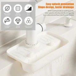 Support De Rangement Antidérapant Pour Robinet D'évier De Cuisine En TPE - Poignée De Robinet Anti-goutte - Panier De Vidange Pour Cuisine Et Salle De Bain 7 Support De Rangement Antidérapant Pour Robinet D'évier De Cuisine En TPE - Poignée De Robinet Anti-goutte - Panier De Vidange Pour Cuisine Et Salle De Bain -Promos Gout Cuisine Boutique 91786409 3
