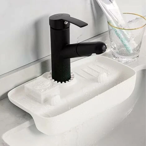 Support De Rangement Antidérapant Pour Robinet D'évier De Cuisine En TPE - Poignée De Robinet Anti-goutte - Panier De Vidange Pour Cuisine Et Salle De Bain 5 Support De Rangement Antidérapant Pour Robinet D'évier De Cuisine En TPE - Poignée De Robinet Anti-goutte - Panier De Vidange Pour Cuisine Et Salle De Bain – Image 5