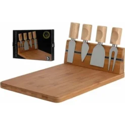 Excellent Houseware Planche à Fromage Avec 4 Couteaux - Bamboo 9 Excellent Houseware Planche à Fromage Avec 4 Couteaux - Bamboo -Promos Gout Cuisine Boutique 92356214 5