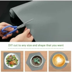 Tapis Fond De Tiroir, Gris Antiderapant Non-adhésif DIY, Tapis De Refrigerateur Placard Etagere Frigo, EVA Plastique Protection Pour Sous Evier Cuisine 0.45×1.5m WHWY 8 Tapis Fond De Tiroir, Gris Antiderapant Non-adhésif DIY, Tapis De Refrigerateur Placard Etagere Frigo, EVA Plastique Protection Pour Sous Evier Cuisine 0.45×1.5m WHWY -Promos Gout Cuisine Boutique 92381246 4