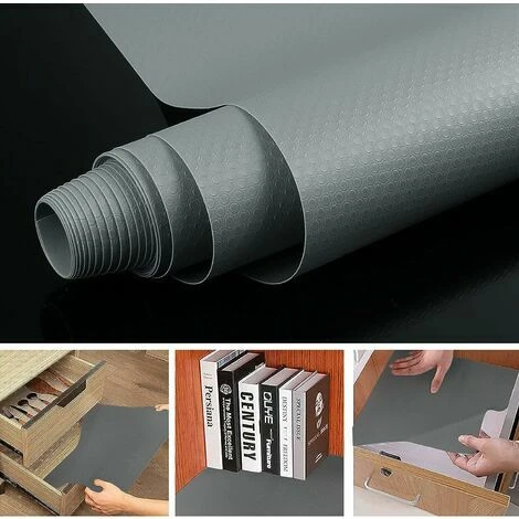 Tapis Fond De Tiroir, Gris Antiderapant Non-adhésif DIY, Tapis De Refrigerateur Placard Etagere Frigo, EVA Plastique Protection Pour Sous Evier Cuisine 0.45×1.5m WHWY 5 Tapis Fond De Tiroir, Gris Antiderapant Non-adhésif DIY, Tapis De Refrigerateur Placard Etagere Frigo, EVA Plastique Protection Pour Sous Evier Cuisine 0.45×1.5m WHWY – Image 5