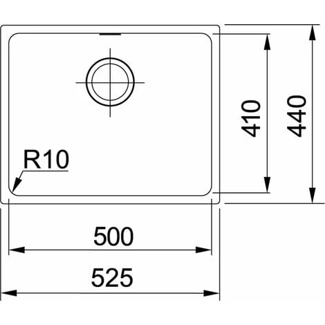 Franke Sirius - Évier En Tectonite SID 110-50, 525x440 Mm, Blanc 125.0363.788 2 Franke Sirius - Évier En Tectonite SID 110-50, 525x440 Mm, Blanc 125.0363.788 – Image 2