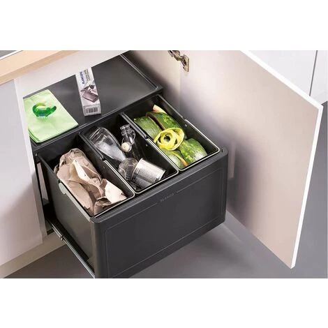 Blanco Botton Pro - Poubelle Encastrable, Cloisonnée, Volume 39 L 517469 3 Blanco Botton Pro - Poubelle Encastrable, Cloisonnée, Volume 39 L 517469 – Image 3