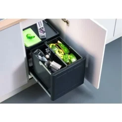 Blanco Botton Pro - Poubelle Encastrable, Cloisonnée, Volume 26 L 517467 6 Blanco Botton Pro - Poubelle Encastrable, Cloisonnée, Volume 26 L 517467 -Promos Gout Cuisine Boutique 92513548 3