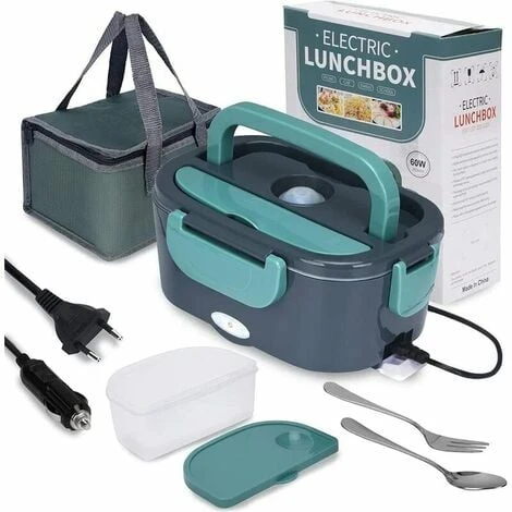 Lunch Box Chauffante, 3 En 1 Boite Chauffante Repas(12V / 24V / 220V), 1.5L Portable Gamelle Chauffante, 60W Boite A Repas Chauffante Pour Voiture, Camion, Maison Ou Camping (60W) 1 Lunch Box Chauffante, 3 En 1 Boite Chauffante Repas(12V / 24V / 220V), 1.5L Portable Gamelle Chauffante, 60W Boite A Repas Chauffante Pour Voiture, Camion, Maison Ou Camping (60W)