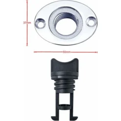Bouchon De Vidange Universel Pour Bateau, 25 Mm, Noir -Promos Gout Cuisine Boutique 92645101 3