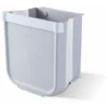 Poubelle Cuisine Pliable Porte Kitchen Poubelle Murale Cuisine Can Pour Voiture Bureau À Domicile,Seulement Un，Gris