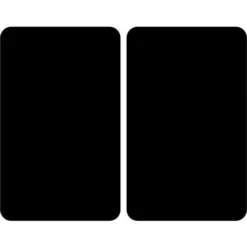 Protection Plaque De Cuisson, Lot De 2, 3en1, Couvre Plaque De Cuisson, Planche à Découper, Extension De Plan De Travail, 30 X 52 Cm, En Verre Noir