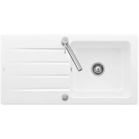 Villeroy & Boch Evier Villeroy Et Boch Architectura 60 100 X 51 Cm Blanc - Vidage Automatique Inclus 1 Villeroy & Boch Evier Villeroy Et Boch Architectura 60 100 X 51 Cm Blanc - Vidage Automatique Inclus