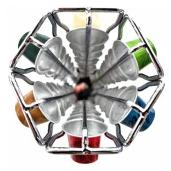 Support à Capsules à Café Compatible Avec Nespresso, Porte Capsules Distributeur Présentoir Rotatif Pour 60 Capsules, Argent 7 Support à Capsules à Café Compatible Avec Nespresso, Porte Capsules Distributeur Présentoir Rotatif Pour 60 Capsules, Argent -Promos Gout Cuisine Boutique 93257530 3