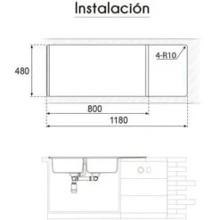 Evier Encastré 120 X 50 Praga - 2 Cuves - Inox 7 Evier Encastré 120 X 50 Praga - 2 Cuves - Inox -Promos Gout Cuisine Boutique 93479867 4