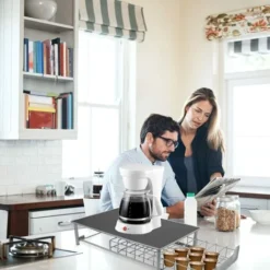 Porte Capsules - Support à Capsules à Café - Capacité 60 Capsules ​- Tiroirs De Rangement - Noir Argent -Promos Gout Cuisine Boutique 93887004 4