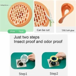 4 Connecteurs Anti-odeurs Pour Siphon De Sol De Douche, Siphon De Sol En Caoutchouc Anti-odeurs, Salle De Bain -Promos Gout Cuisine Boutique 94108354 3