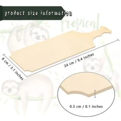 12 PièCes Mini Planches à DéCouper En Bois Vierges Avec PoignéE Petite Planche à DéCouper Bricolage Cuisine Cuisson LéGumes DéCor A -Promos Gout Cuisine Boutique 94704079 4