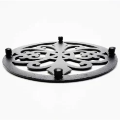 Heavy Duty En Fonte Dessous De Plat En Métal, Résistant à La Rouille Noir étagère Supports Supports Pour Casseroles Chaudes Ou Théière (Round,20cm) -Promos Gout Cuisine Boutique 94898615 3