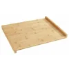 Olhetc Planche à Découper Bois, Grande Planche à Découper Avec Bord De Guidage, Bambou, 45x35cm, Marron