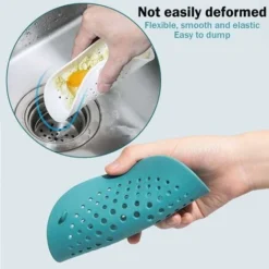 Filtre Cheveux Douche - Attrape Cheveux Protections De Vidange En Silicone Avec Ventouse, Pour évier De Douche, Baignoire - 5CPS -Promos Gout Cuisine Boutique 95442642 5