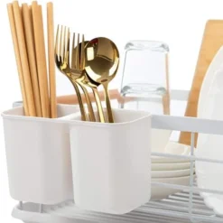 Égouttoir à Vaisselle Avec égouttoir Et Porte-couverts, 41,5x 30,5 X 14 Cm, Blanc 7 Égouttoir à Vaisselle Avec égouttoir Et Porte-couverts, 41,5x 30,5 X 14 Cm, Blanc -Promos Gout Cuisine Boutique 95475142 3