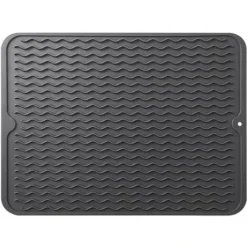 Tapis De Séchage à Vaisselle, égouttoir à Vaisselle En Silicone à Séchage Rapide, Tapis De Planche Pour Accessoires De Table De Comptoir De Cuisine, Tapis D'égouttage De Vaisselle Résistant à La Chale