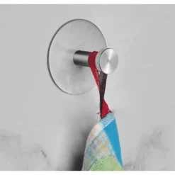 Lot De 4 Patères Autocollantes Porte-serviettes, Patères Peignoir, Inox, Patères, Patères Murales, Sans Perçage, 60 Mm 7 Lot De 4 Patères Autocollantes Porte-serviettes, Patères Peignoir, Inox, Patères, Patères Murales, Sans Perçage, 60 Mm -Promos Gout Cuisine Boutique 95530106 3