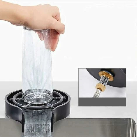 Rince Verre Evier,Rondelle De Tasse En Acier Inoxydable,Apporter Joint En T Et Tuyau De 80 Cm Automatique Tasse Rondelle Nettoyant,Portable Tasse Machine À Laver Rinceuse Pour Ménage Bar Café 5 Rince Verre Evier,Rondelle De Tasse En Acier Inoxydable,Apporter Joint En T Et Tuyau De 80 Cm Automatique Tasse Rondelle Nettoyant,Portable Tasse Machine À Laver Rinceuse Pour Ménage Bar Café – Image 5