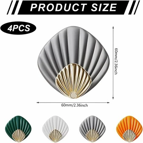 4 Pièces Crochet Adhesif Mural,Crochet Adhesif, 66cm Blanc / Gris / Vert / Orange 2 4 Pièces Crochet Adhesif Mural,Crochet Adhesif, 66cm Blanc / Gris / Vert / Orange – Image 2