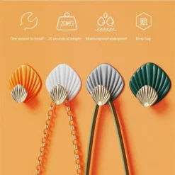 4 Pièces Crochet Adhesif Mural,Crochet Adhesif, 66cm Blanc / Gris / Vert / Orange 8 4 Pièces Crochet Adhesif Mural,Crochet Adhesif, 66cm Blanc / Gris / Vert / Orange -Promos Gout Cuisine Boutique 97015478 4