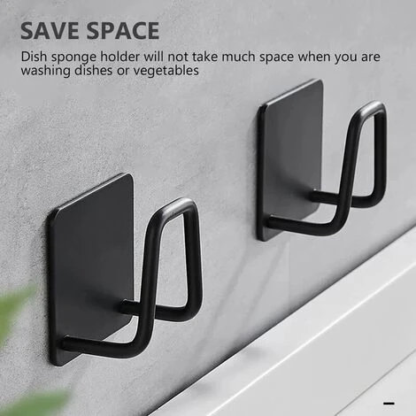 Organisateur évier Support D'éponges De Cuisine éponges D'évier Auto-adhésives égouttoir De Séchage 304 Support De Rangement En Acier Inoxydable Accessoires D'évier De Cuisine 4 Organisateur évier Support D'éponges De Cuisine éponges D'évier Auto-adhésives égouttoir De Séchage 304 Support De Rangement En Acier Inoxydable Accessoires D'évier De Cuisine – Image 4