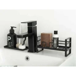 Porte Eponge Evier Cuisine Organisateur, Rangement Evier Cuisine Pour Brosse De Nettoyage, Porte-Savon, Égouttoir Avec Plateau De Drainage, Multifonction, Noir 7 Porte Eponge Evier Cuisine Organisateur, Rangement Evier Cuisine Pour Brosse De Nettoyage, Porte-Savon, Égouttoir Avec Plateau De Drainage, Multifonction, Noir -Promos Gout Cuisine Boutique 97447476 3